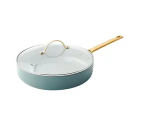 GreenPan Padova Reserve nepriľnavá keramická soté panvica s pokrievkou 28 cm zelená