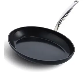 GreenPan Oválna panvica na ryby Barcelona Pro 33 cm čierna