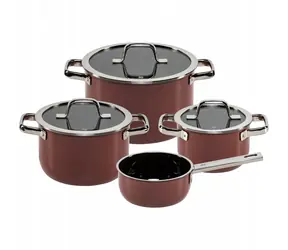 WMF Fusiontec Mineral Pre sada kuchynského riadu / 3 hrnce + rajnicu / 24cm 6.4L / 20cm 3.7L / 16cm 2L / 16cm 1.3L