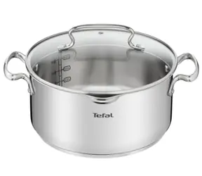 Tefal Duetto+ G7194655 Kastról s pokrievkou 24 cm / 4.3 l / nerez