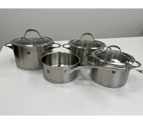Zwilling Essence Sada nerezového riadu 4ks / 3x hrniec s pokrievkou / 1x rajnicu