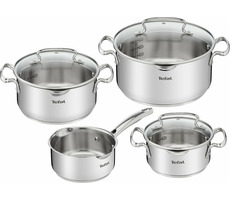 Tefal Duetto+ G719S734 sada nerezového riadu 7 ks / 3x hrniec / 3x pokrievka / 1x rajnica