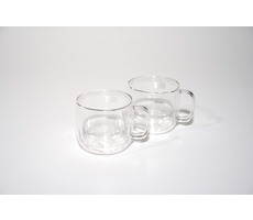 Zwilling Sorento PLUS 2 ks / Sada 2 hrnčekov na Cappuccino / Borosilikátové dvojité sklo / 11x9.7x14.2 cm