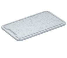ZASSENHAUS 60065 Doštička na krájanie biela / 36 x 23 x 1.5 cm / plast / 1.1 Kg