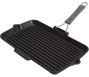 Staub 40509-343-0 grilovacia panvica 31 x 21 cm čierna 