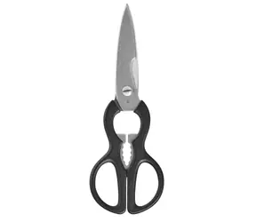 WMF kuchynské nožnice čierna / nerez oceľ / Dĺžka 21 cm / otvárač na skrutkovacie a korunkové uzávery