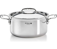 De Buyer Affinity Hrniec s pokrievkou 20 cm / 3 l / nerezová oceľ