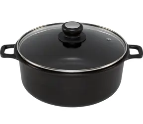 De Buyer Choc Extreme Hrniec so sklenenou pokrievkou 24 cm / 4.7 l / kovaný hliník 