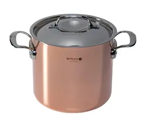 De Buyer Prima Matera Extra hlboký hrniec na indukciu 20 cm / 5.7 l / meď + nerezová oceľ 