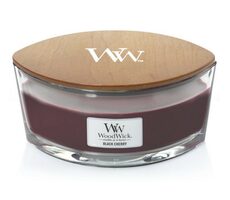 WoodWick Black Cherry Elipsa 453.6g - sviečka loď / doba horenia: až 40 h