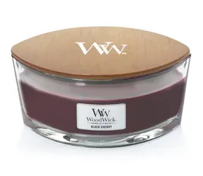 WoodWick Black Cherry Elipsa 453.6g - sviečka loď