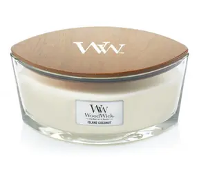 WoodWick Island Coconut Elipsa 453.6g - sviečka loď