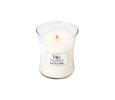 WoodWick White Tea &amp; Jasmine 275g - váza stredná / doba horenia: až 65 h