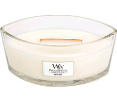 WoodWick White Teak Elipsa 453.6g - sviečka loď