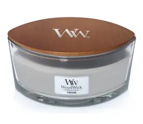 WoodWick Fireside Elipsa 453.6g - sviečka loď