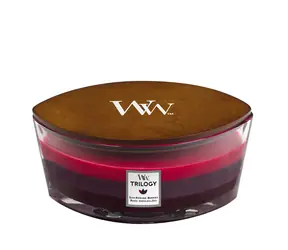 Woodwick Trilogy Sun-Ripened Berries Elipsa 453.6g - sviečka loď