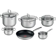 Tefal Duetto+ G732SA55 sada nerezového riadu 10 ks / 4x hrniec / 4x pokrievka / 1x rajnica / 1x panvica