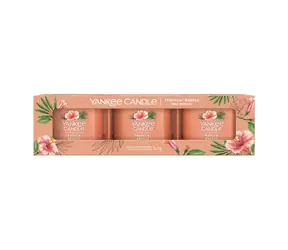 Yankee Candle Tropical Breeze - Sada sviečok v skle 3x 37g