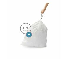 Simplehuman Vrecká do odpadkového koša 115 L typ Y zaťahovacie/ 200 ks vreciek v balení