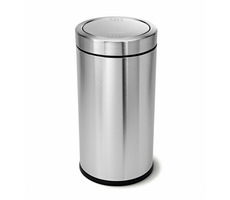 Simplehuman Odpadkový kôš do komerčných priestorov 55 l / hojdacie veko / kartáčovaná nerez oceľ