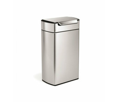Simplehuman Dotykový odpadkový kôš - 40 l / hranatý / matná nerez oceľ / FPP