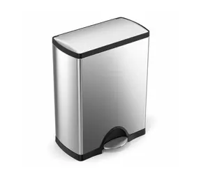 Simplehuman Odpadkový kôš na triedený odpad / 30 / 16 l / obdĺžnikový / matná oceľ / FPP