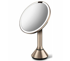 Simplehuman Kozmetické zrkadlo Sensor Touch / DUAL LED osvetlenie / 5x / dobíjacie / Rose Gold