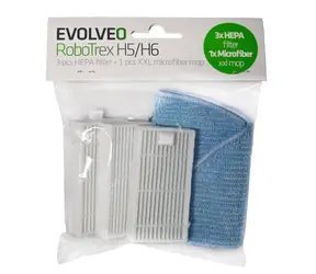 EVOLVEO príslušenstvo pre RoboTrex H5 / (3 ks HEPA filter + 1 ks XXL mop z mikrovlákna)