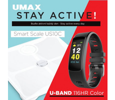 UMAX Stay Active! / múdra osobná váha UMAX Smart Scale US10C + Chytrý náramok U-Band 116HR