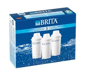 Brita Classic water cartridge Pack 3 / náhradné filtračné patróny pre kanvíc Classic / 3ks
