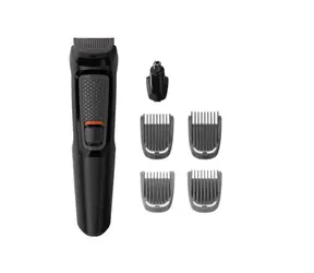 Philips Multigroom series 3000 MG3710-15 / zastrihávač 6 v 1 / 60 minút prevádzky / 6 nástavcov / čierna