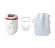 Philips Satinelle Essential BRE255-00 / kompaktný epilátor / s káblom / 2 rýchlosti / 3ks príslušenstvo / biela
