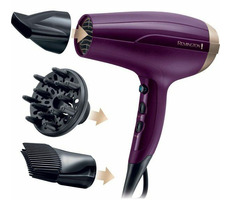 Remington D5219 Your Style / Fén na vlasy / 2400 W / 3 teploty / 2 rýchlosti / príslušenstvo / fialová