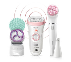 Braun Silk-épil 9-995 BS / sada na odstránenie chĺpkov / epilátor / 50 min prevádzka / 2 rýchlosti / ružovo-biela