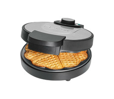 Clatronic WA 3492 / vaflovač / 1000 W / 4 vafle / tvar srdiečok / nerez / čierna