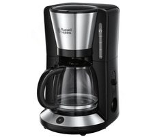 Russell Hobbs Adventure 24010-56 / kávovar na prekvapkávanú kávu / 1100 W / 1.25L kanvica / odmerka / nerez / čierna