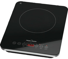Clatronic PC-EKI 1062 / indukčná varná doska / 2000 W / 1 platnička / sklokeramický povrch / rozpoznanie nádoby / čierna