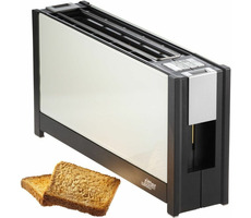 Ritter Volcano 5 biela / hriankovač / 950 W / 2 hrianky / extra široký otvor / ohrev / rozmrazovanie / sklo