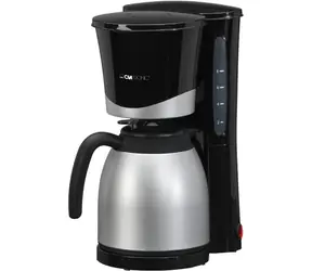 Clatronic KA 3328 strieborno-čierna / kávovar na prekvapkávanú kávu / 870 W / 2x 1 l kanvica