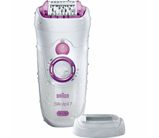 Braun Silk-épil 7-521 GS biela / epilátor + hodinky / 2 rýchlosti / vodeodolný / 50 min prevádzky