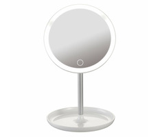 Platinet PMLY7W biela / kozmetické zrkadlo s LED osvetlením / 4 W / 80 lm / 600 mAh / microUSB / ABS+sklo