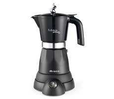 Ariete 1368 Moka Aroma Grande čierna / elektrická moka kanvica / 480 W / 4 | 6 šálok / udržanie teploty