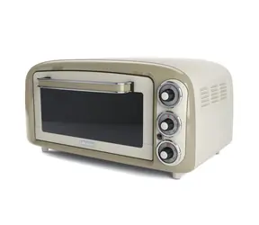 Ariete 0979 Vintage béžová / elektrická rúra / 1380 W / 18 l / až 230 ° C / 3 režimy / 60 min časovač / gril + plech