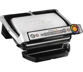 TEFAL OptiGrill+ GC712D34 strieborný / Kontaktný gril / 2000 W / 6 programov / Gril. plocha: 600 cm2
