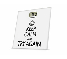 Beper 40821 biela - nápis / osobná váha / max 150 kg / presnosť 100 g / ESG displej / dotyková / automatické vypnutie