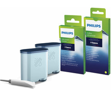 Philips AQUACLEAN Súprava na údržbu kávovaru (2x filter AquaClean a vazelína|6x čistič okr. mlieka a odstraň. oleja)