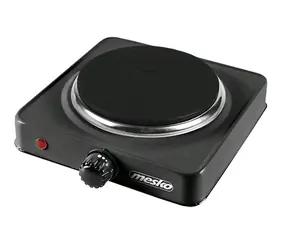Mesko MS6508 čierna / Elektrický jednoplatničkový varič / 1000W / priemer platničky 154mm / termostat
