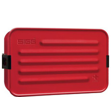 SIGG Metal Box Plus L červená / Olovrantový box / Hliník / 22.9 x 14.5 x 6 cm