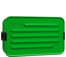 SIGG Metal Box Plus L zelená / Olovrantový box / Hliník / 22.9 x 14.5 x 6 cm