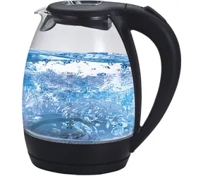 Guzzanti GZ 200 čierna / Rýchlovarná kanvica / 2200 W / 1.7 L / sklo / otočný konektor 360°